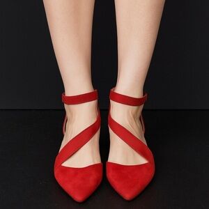 Jessica Simpson Red Strappy Heels